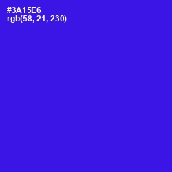 #3A15E6 - Blue Color Image