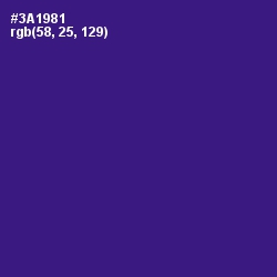 #3A1981 - Blue Gem Color Image