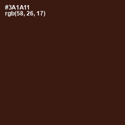 #3A1A11 - Cedar Color Image