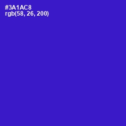 #3A1AC8 - Dark Blue Color Image