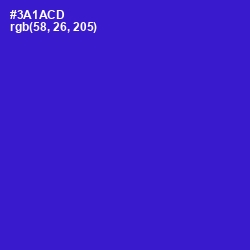 #3A1ACD - Dark Blue Color Image