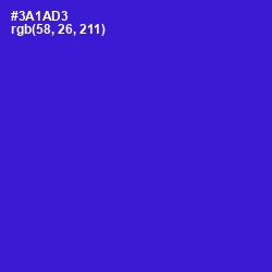 #3A1AD3 - Dark Blue Color Image