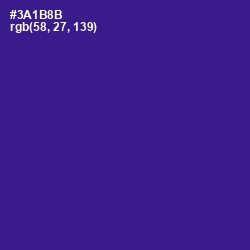 #3A1B8B - Blue Gem Color Image