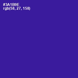 #3A1B9E - Blue Gem Color Image