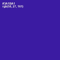 #3A1BA1 - Blue Gem Color Image