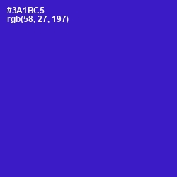 #3A1BC5 - Dark Blue Color Image