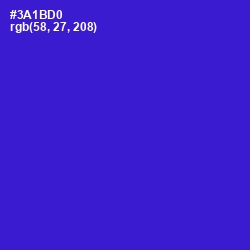 #3A1BD0 - Dark Blue Color Image