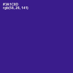 #3A1C8D - Blue Gem Color Image