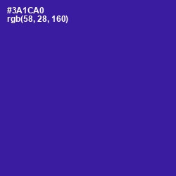 #3A1CA0 - Blue Gem Color Image