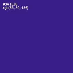 #3A1E88 - Blue Gem Color Image