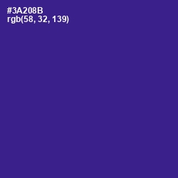 #3A208B - Jacksons Purple Color Image