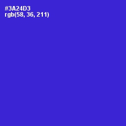 #3A24D3 - Dark Blue Color Image