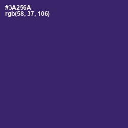 #3A256A - Jacarta Color Image