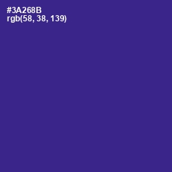 #3A268B - Jacksons Purple Color Image