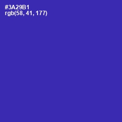 #3A29B1 - Governor Bay Color Image