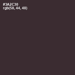 #3A2C30 - Blackcurrant Color Image