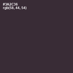 #3A2C36 - Blackcurrant Color Image