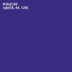 #3A2C80 - Bay of Many Color Image