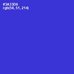 #3A33D6 - Dark Blue Color Image