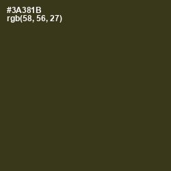 #3A381B - Camouflage Color Image