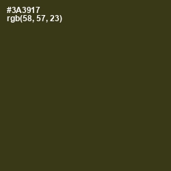 #3A3917 - Camouflage Color Image