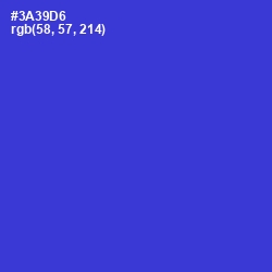 #3A39D6 - Dark Blue Color Image