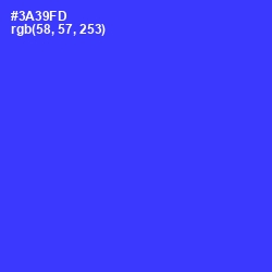 #3A39FD - Blue Color Image