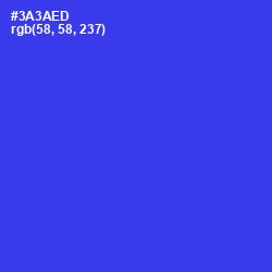 #3A3AED - Blue Color Image