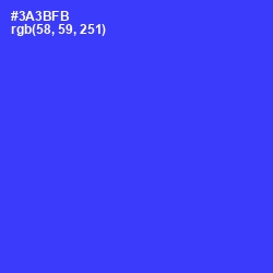 #3A3BFB - Blue Color Image