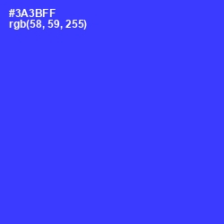 #3A3BFF - Blue Color Image