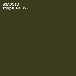 #3A3C1D - Camouflage Color Image