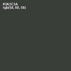 #3A3C3A - Tuatara Color Image