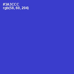 #3A3CCC - Dark Blue Color Image