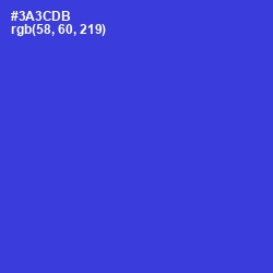 #3A3CDB - Dark Blue Color Image