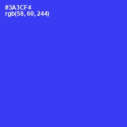 #3A3CF4 - Blue Color Image