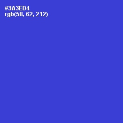 #3A3ED4 - Dark Blue Color Image