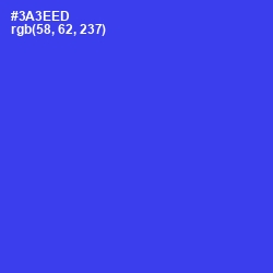 #3A3EED - Blue Color Image