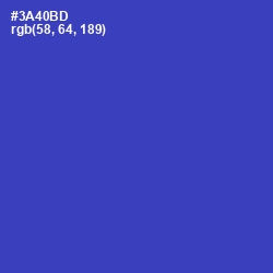 #3A40BD - Cerulean Blue Color Image