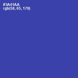 #3A41AA - Azure Color Image