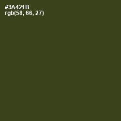 #3A421B - Clover Color Image