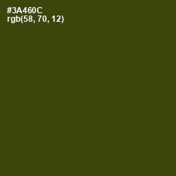 #3A460C - Clover Color Image