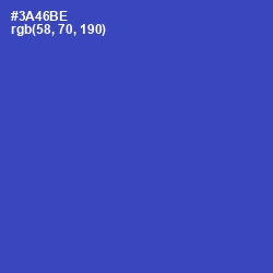 #3A46BE - Cerulean Blue Color Image