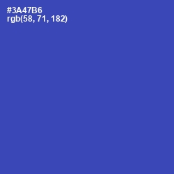 #3A47B6 - Cerulean Blue Color Image