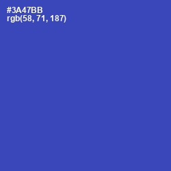 #3A47BB - Cerulean Blue Color Image