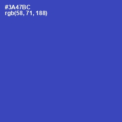 #3A47BC - Cerulean Blue Color Image