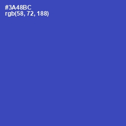 #3A48BC - Cerulean Blue Color Image