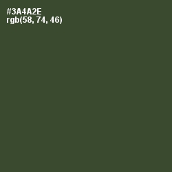 #3A4A2E - Lunar Green Color Image