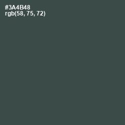 #3A4B48 - Cape Cod Color Image