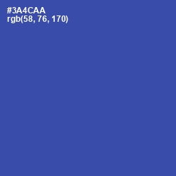 #3A4CAA - Azure Color Image