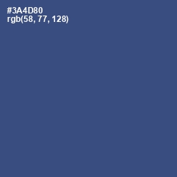 #3A4D80 - Chambray Color Image